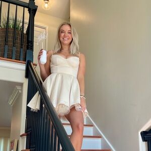 House of CB MINIMOISELLE
Vintage Cream Tulle Mini Dress